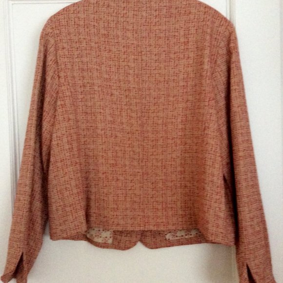 J. JILL boxy retro look jacket blazer Size 14 NWOT - Picture 2 of 9